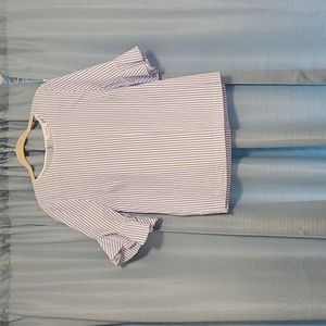 Calvin Klein blue stripe top